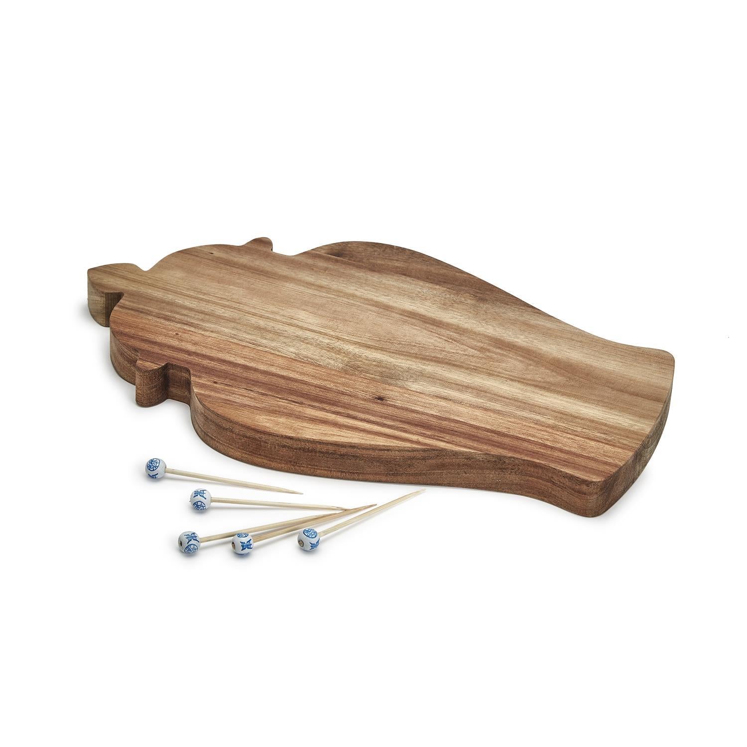 Ginger Jar Shape Serving Board with 20 Picks