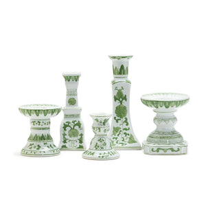 Countryside Green Candleholders Set of 5