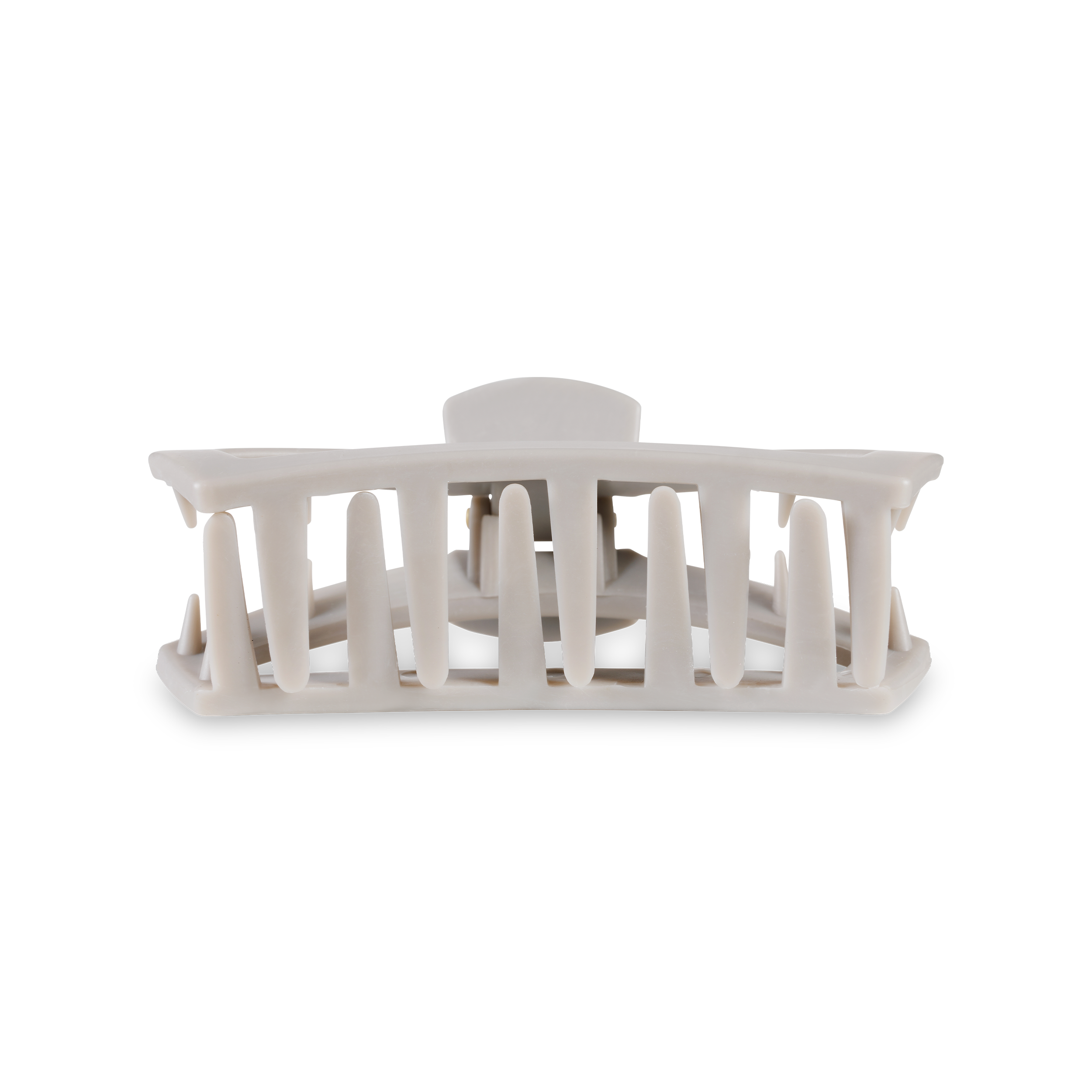 Open Hair Clip | Medium | Silver Flames