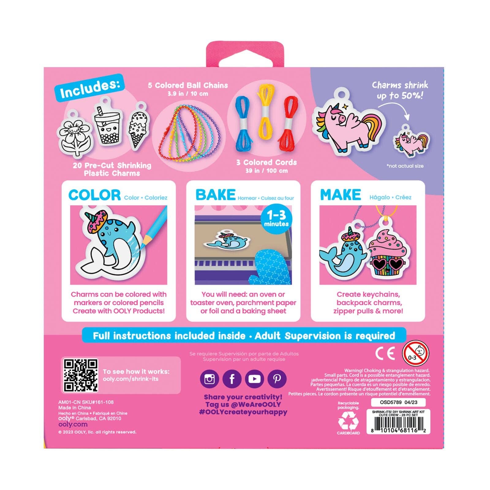 Shrink-Its! D.I.Y. Shrink Art Kit - Cute Crew