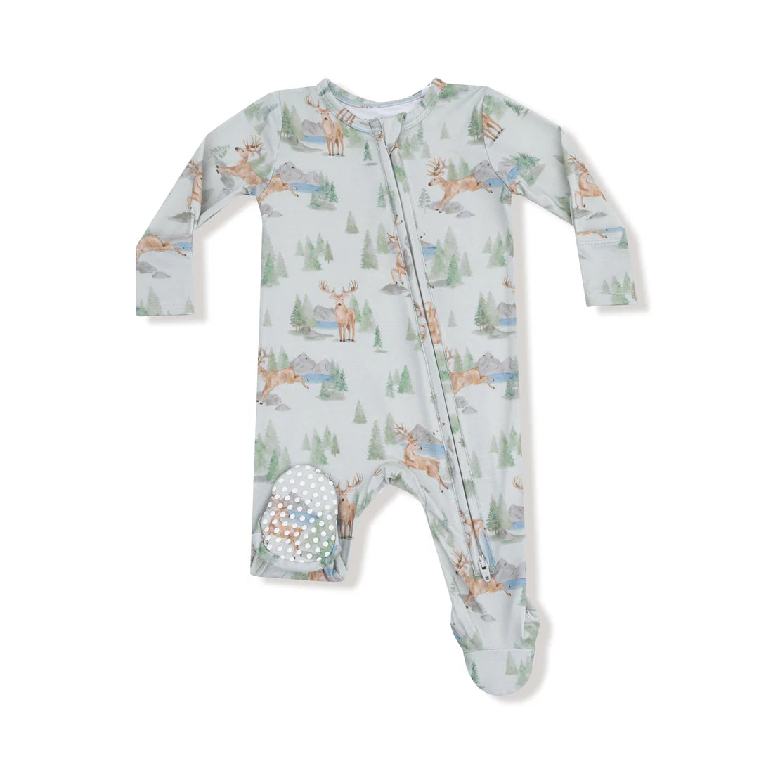 Buck Deer 2 Way Zipper Footie | Angel Deer