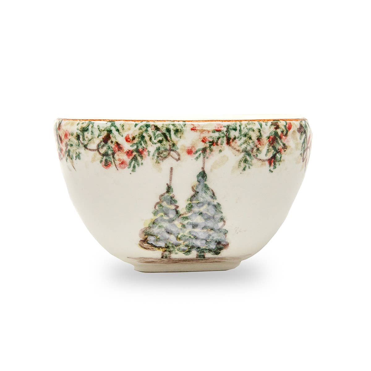 Arte Italica Natale Square Bowl - Christmas