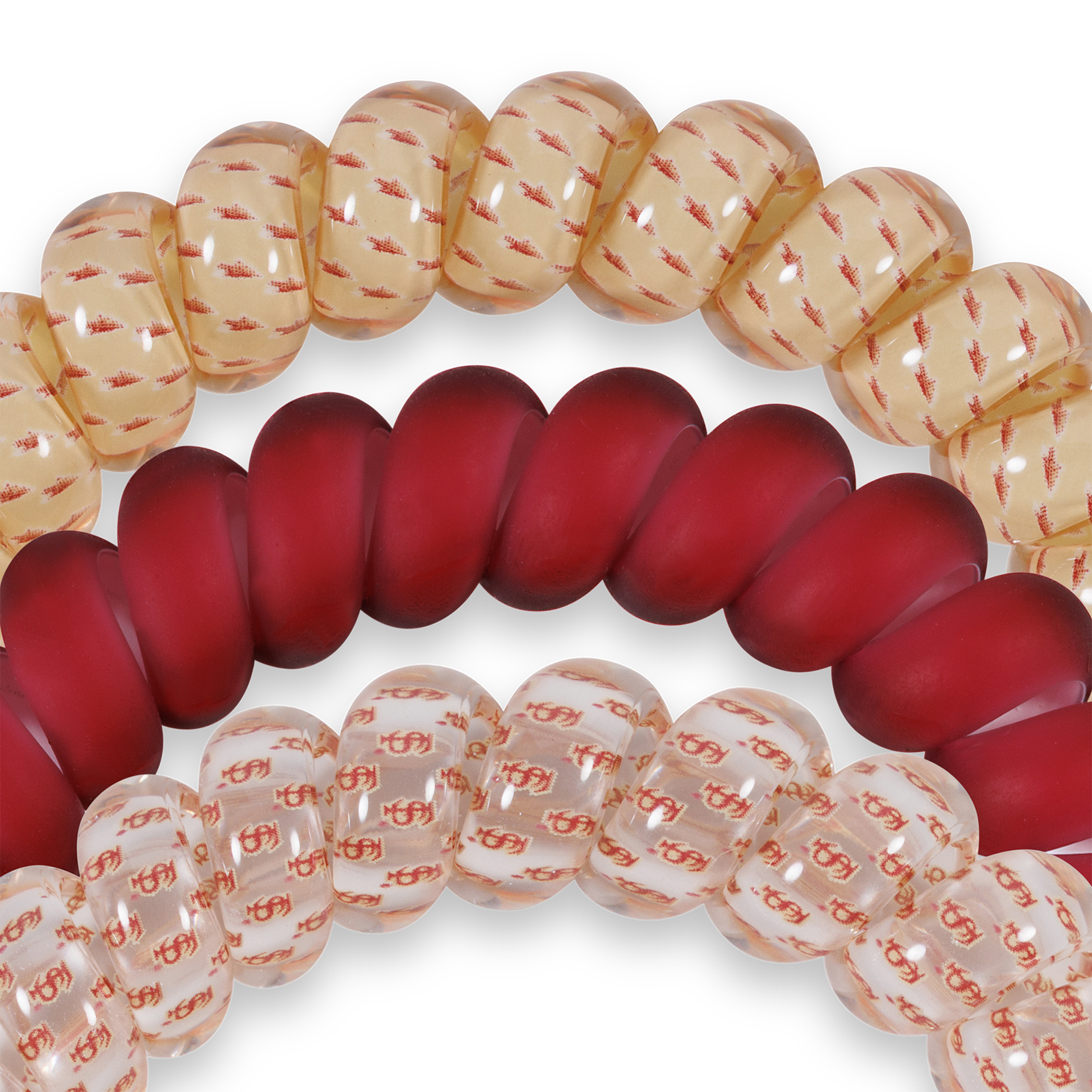 Spiral Hair Coils | Large | Go Noles! Hair Ties