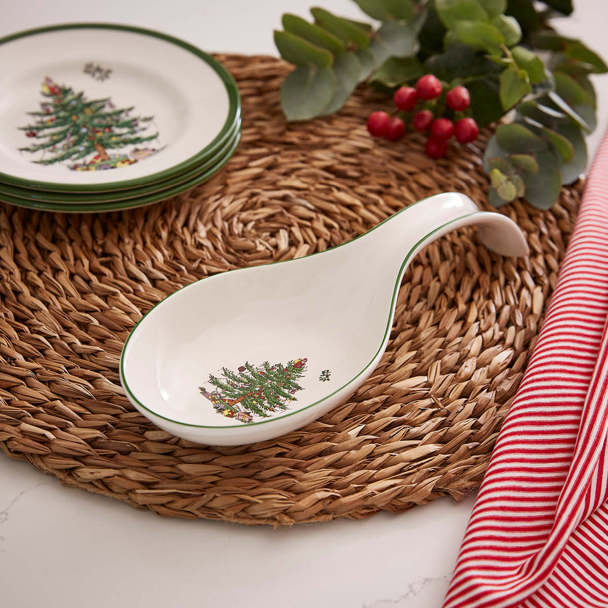 Christmas Tree Spoon Rest | Spode