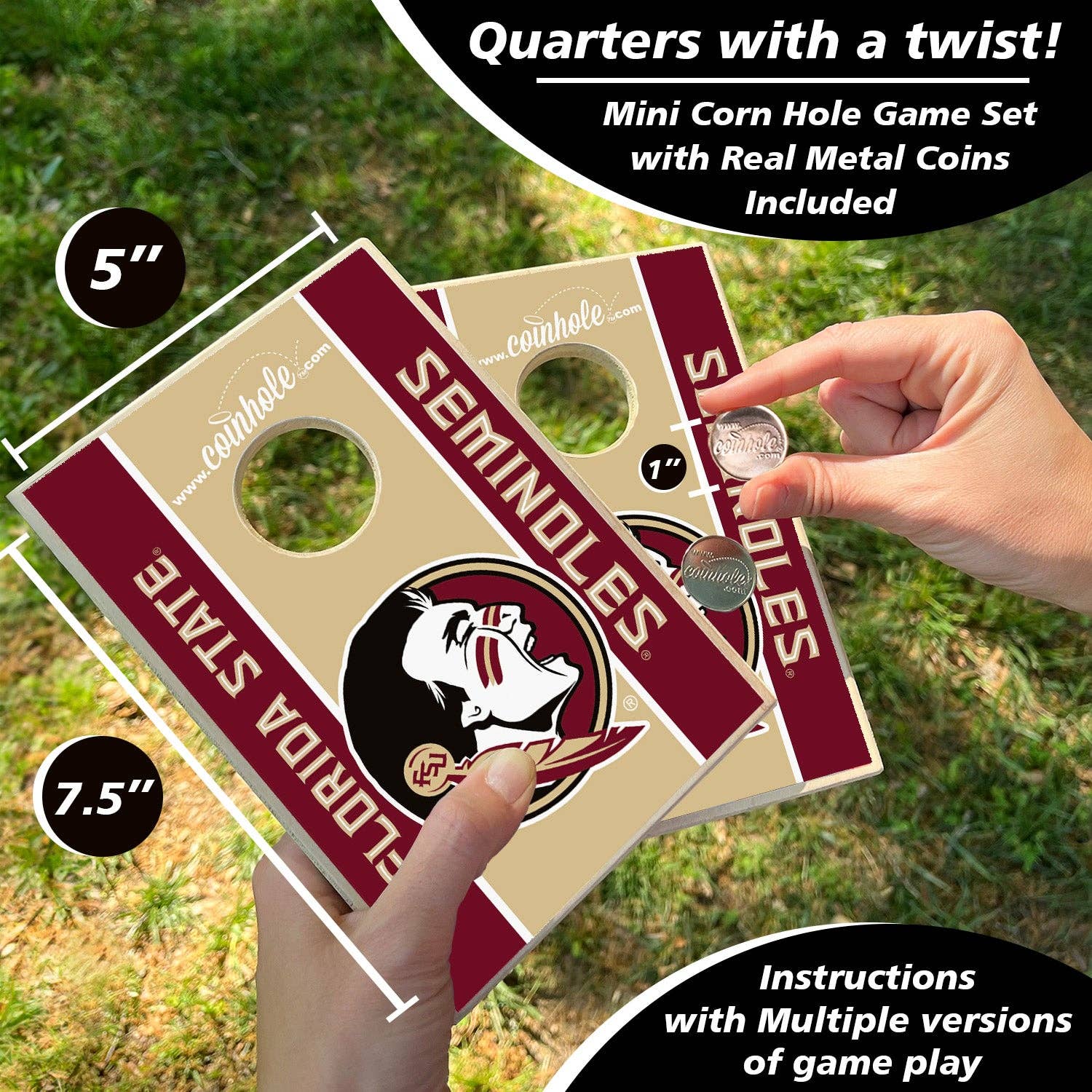 Florida State University Coinhole® Tabletop Game Set