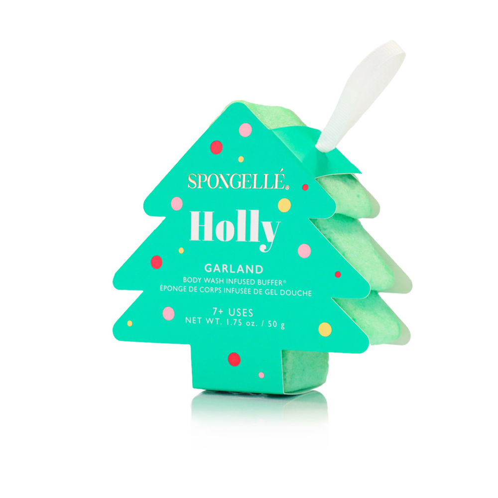 Holly Garland Holiday Tree Buffer | Spongelle