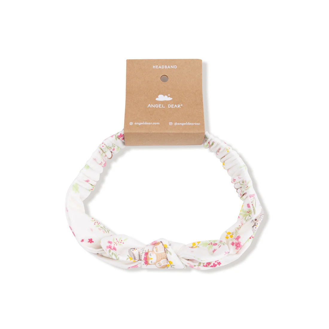 Floral Owl Families  Knot Headband