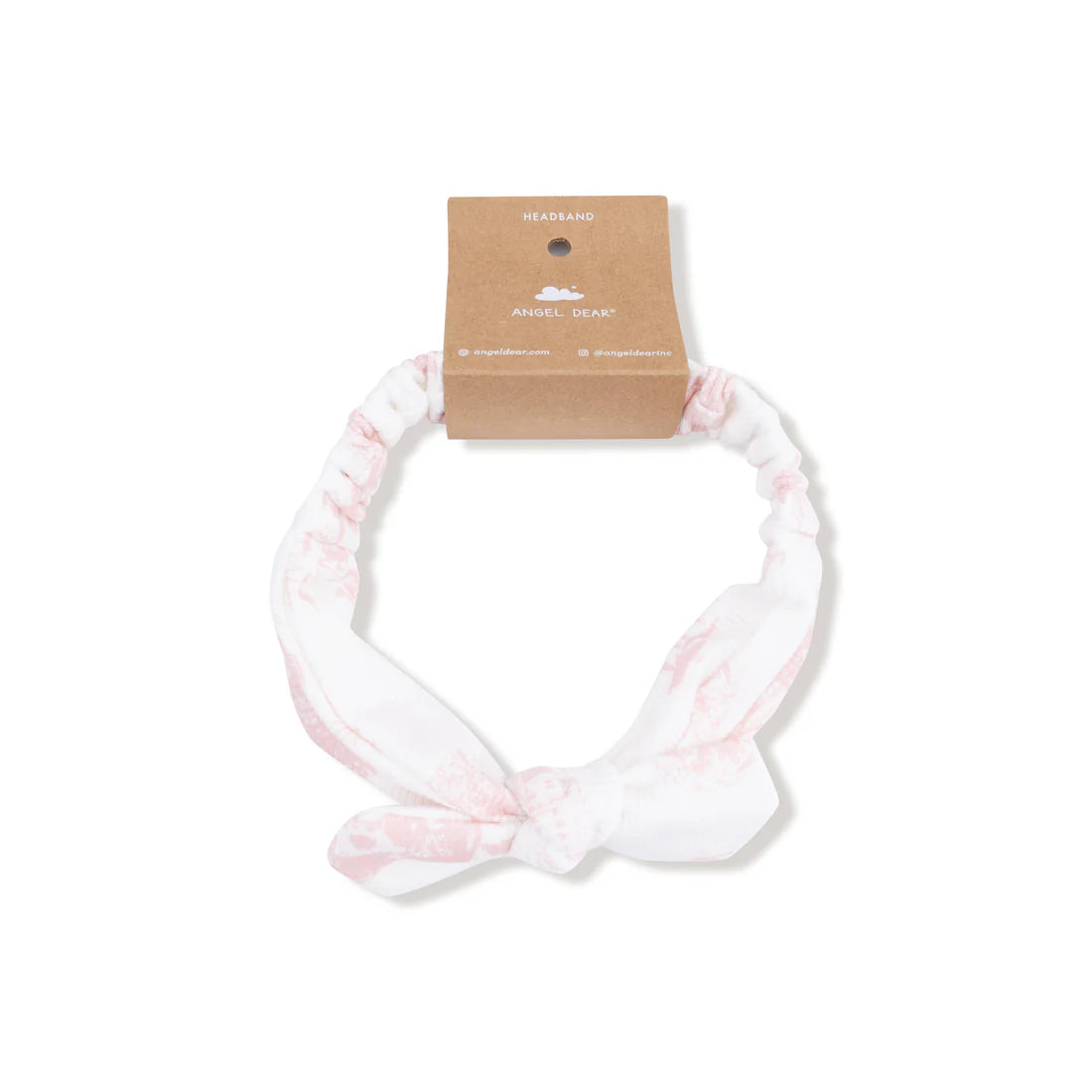 Farm Toile - Pink  Knot Headband