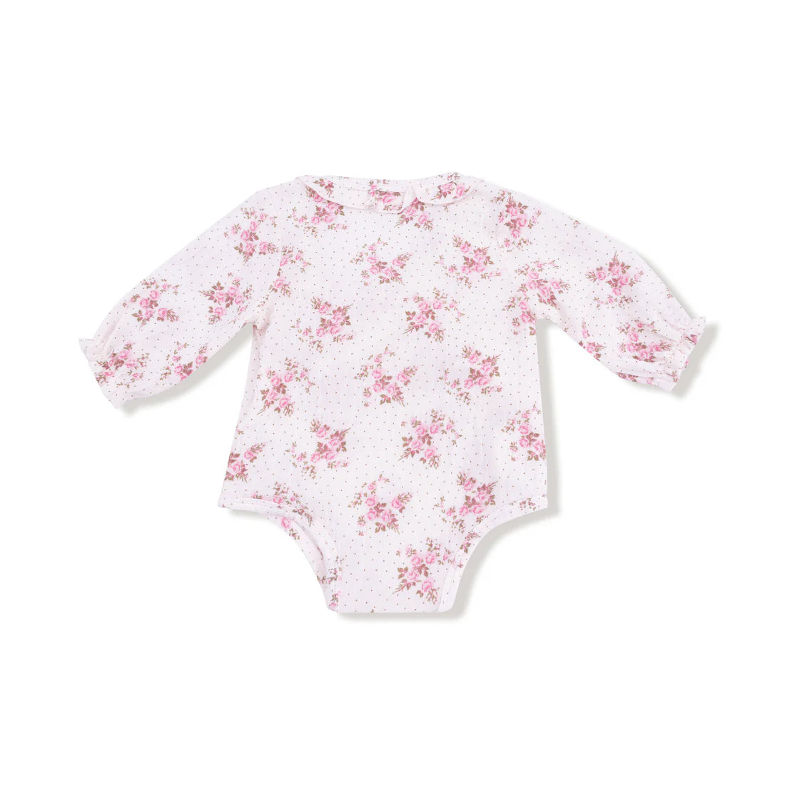 Belle Rosette Dot Kimono Bodysuit with Ruffle | Angel Dear