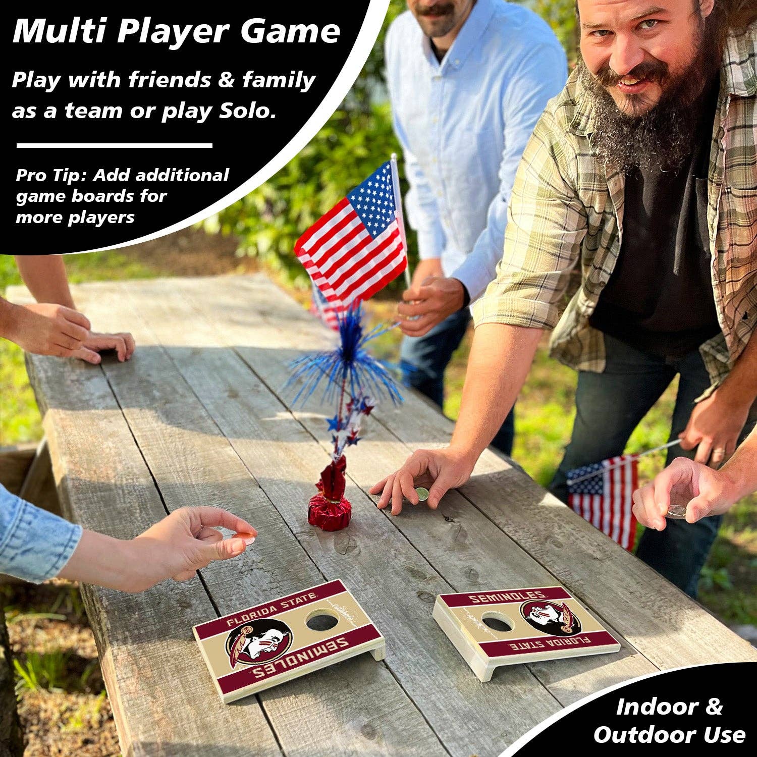 Florida State University Coinhole® Tabletop Game Set