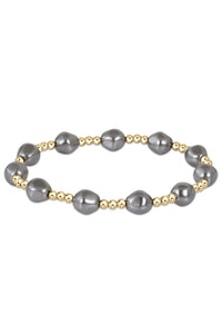 Admire Gold 3mm Bead Bracelet - Dark Gray