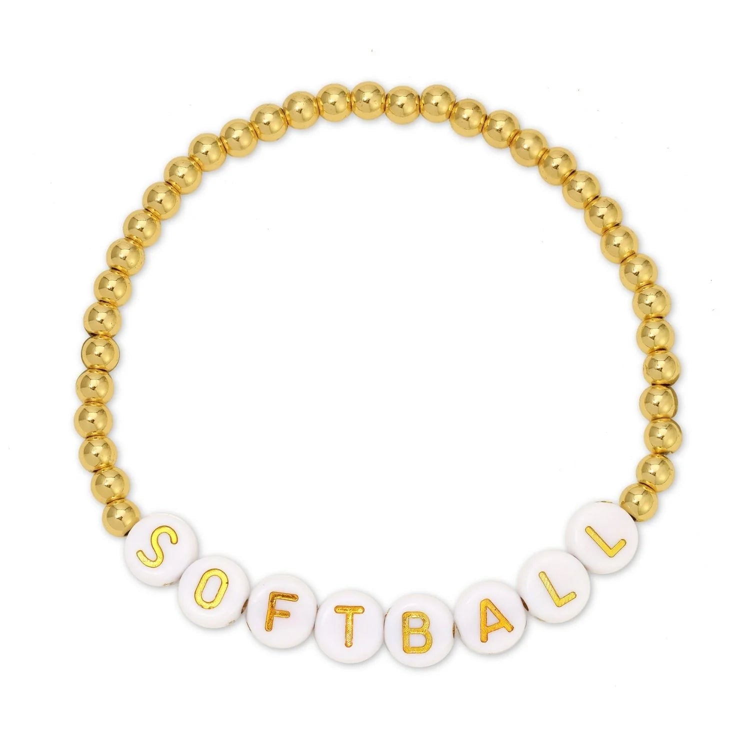 Softball Beaded Bracelet | Splendid Iris