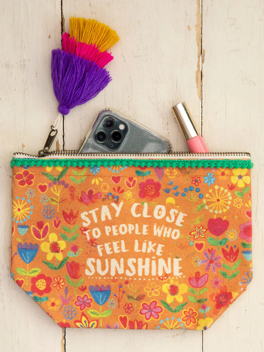 Canvas Zip Pouch - Stay Close