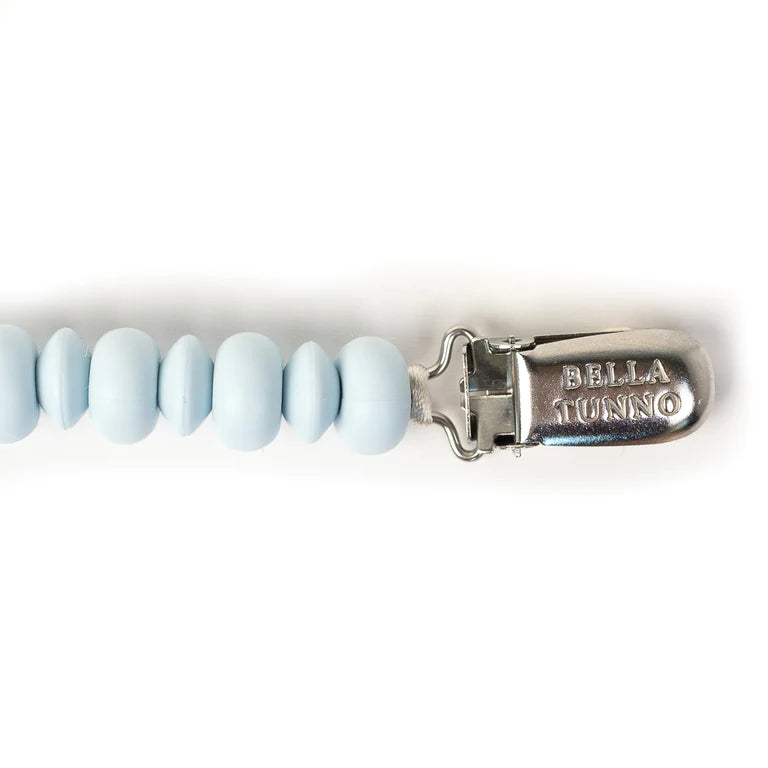Light Blue Pacifier Clip | Bella Tunno