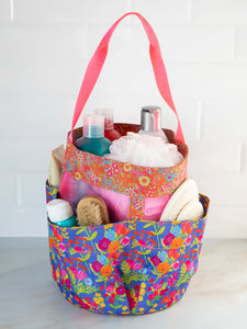 Shower Caddy - Blue Pink Clusters