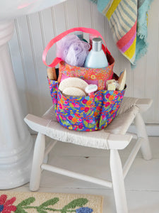 Shower Caddy - Blue Pink Clusters