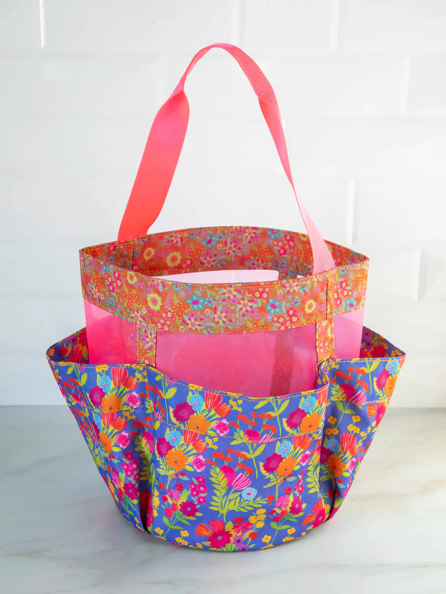 Shower Caddy - Blue Pink Clusters