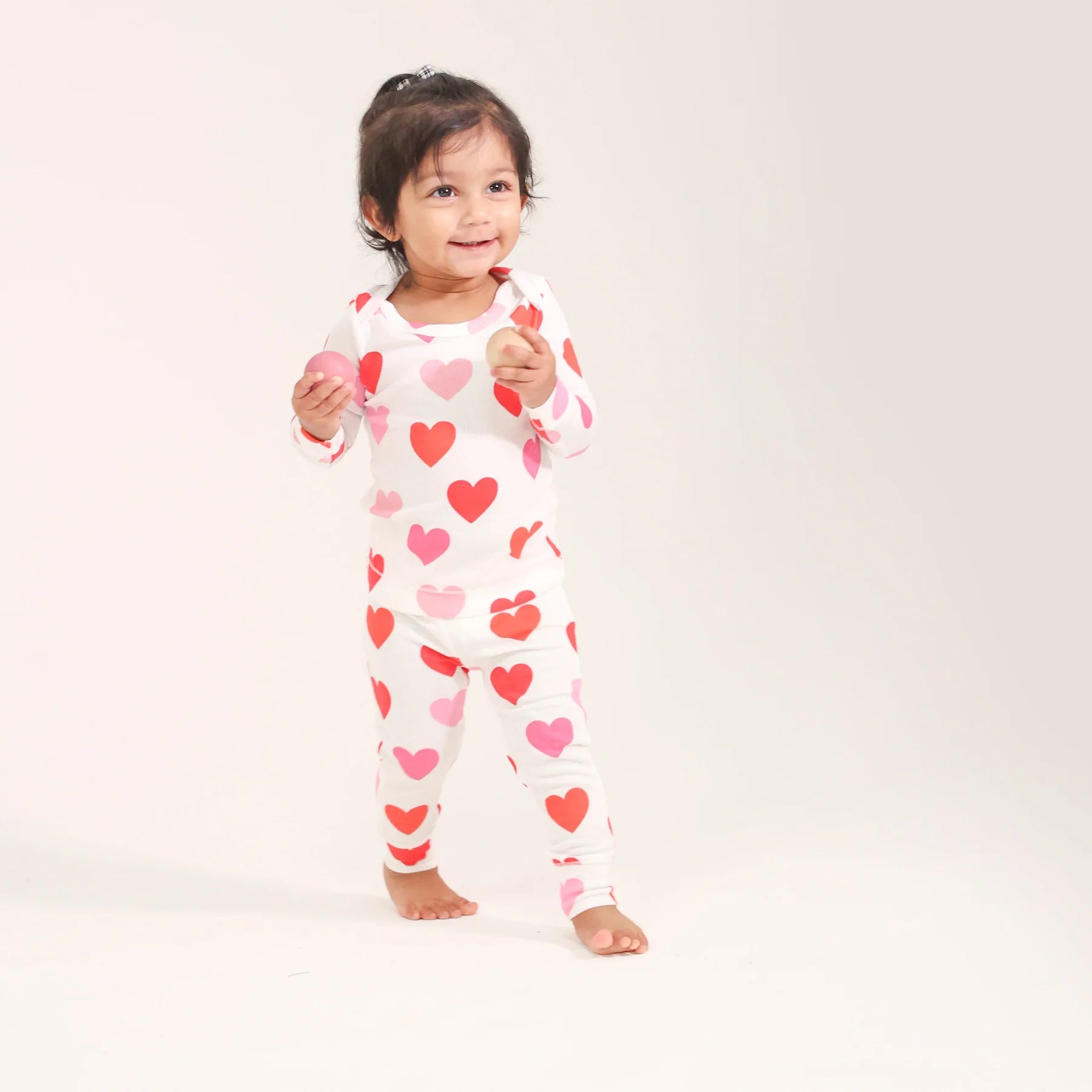 Big Hearts Long Sleeve Loungewear Set