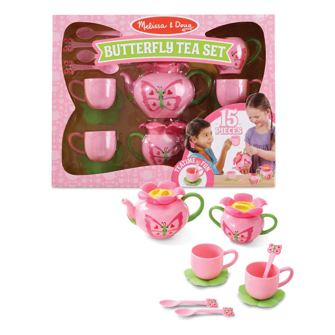 Bella Butterfly Pretend Play Tea Set | Melissa & Doug
