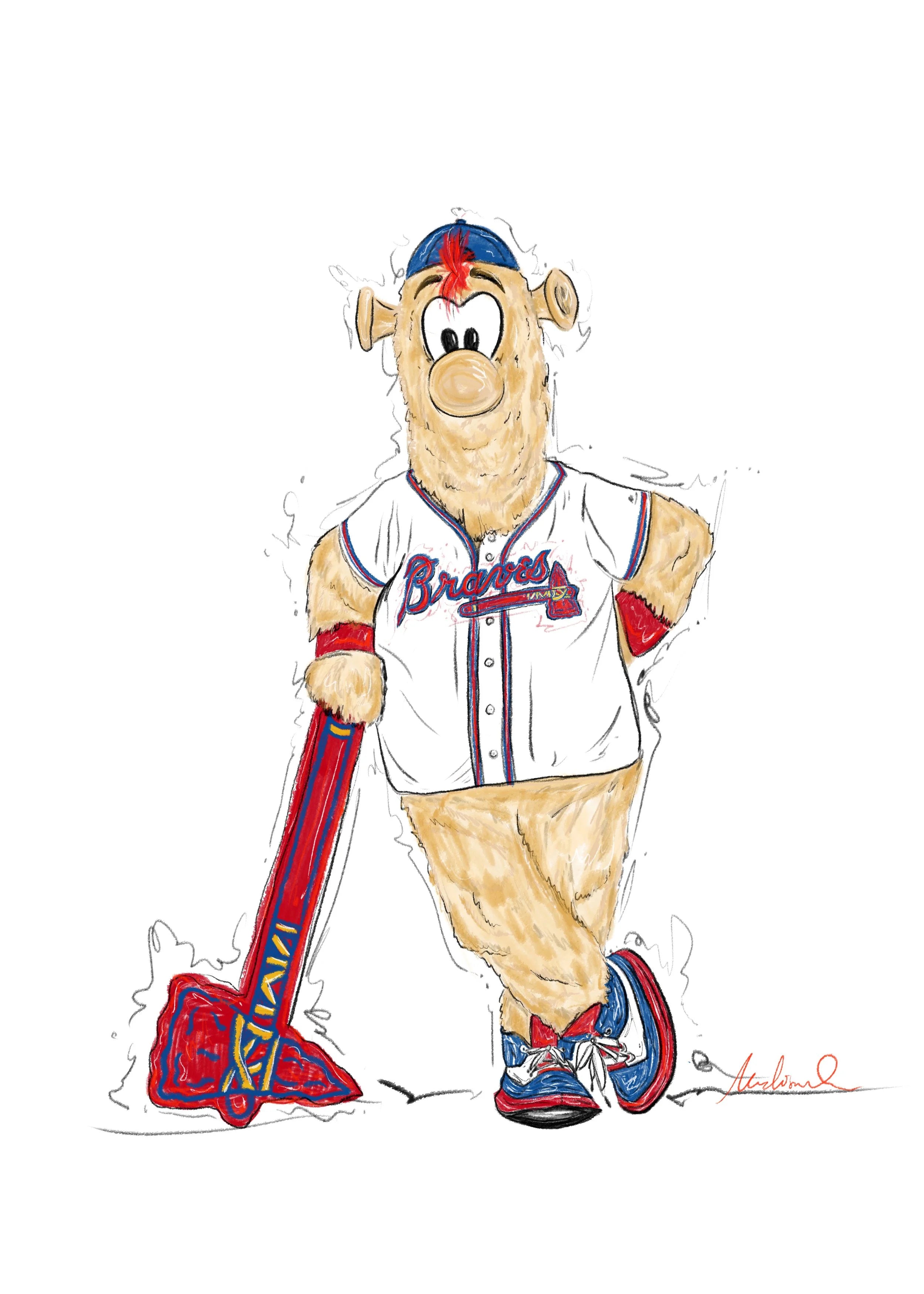 Blooper | Original Atlanta Mascot Art Print