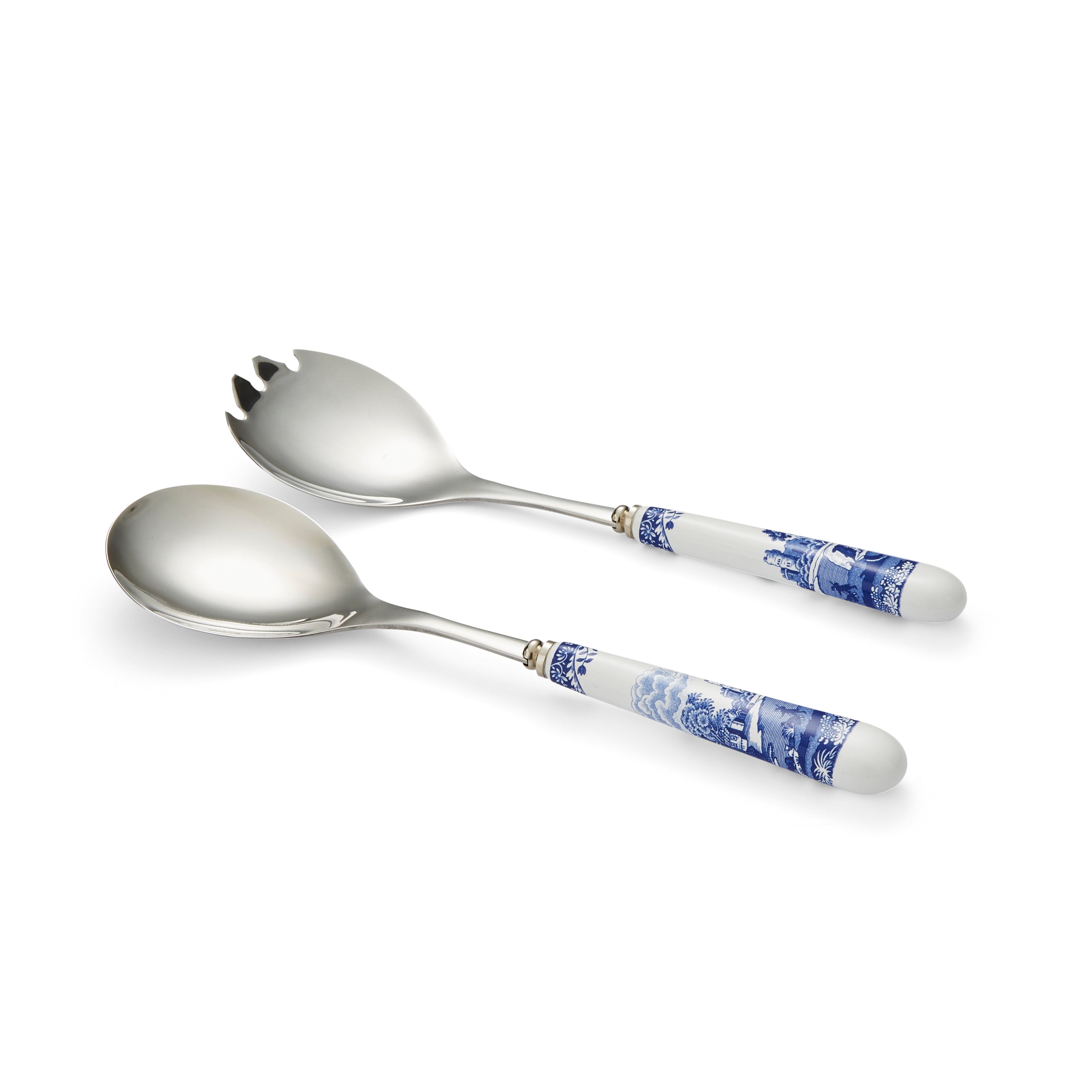 Blue Italian Set of 2 Salad Servers