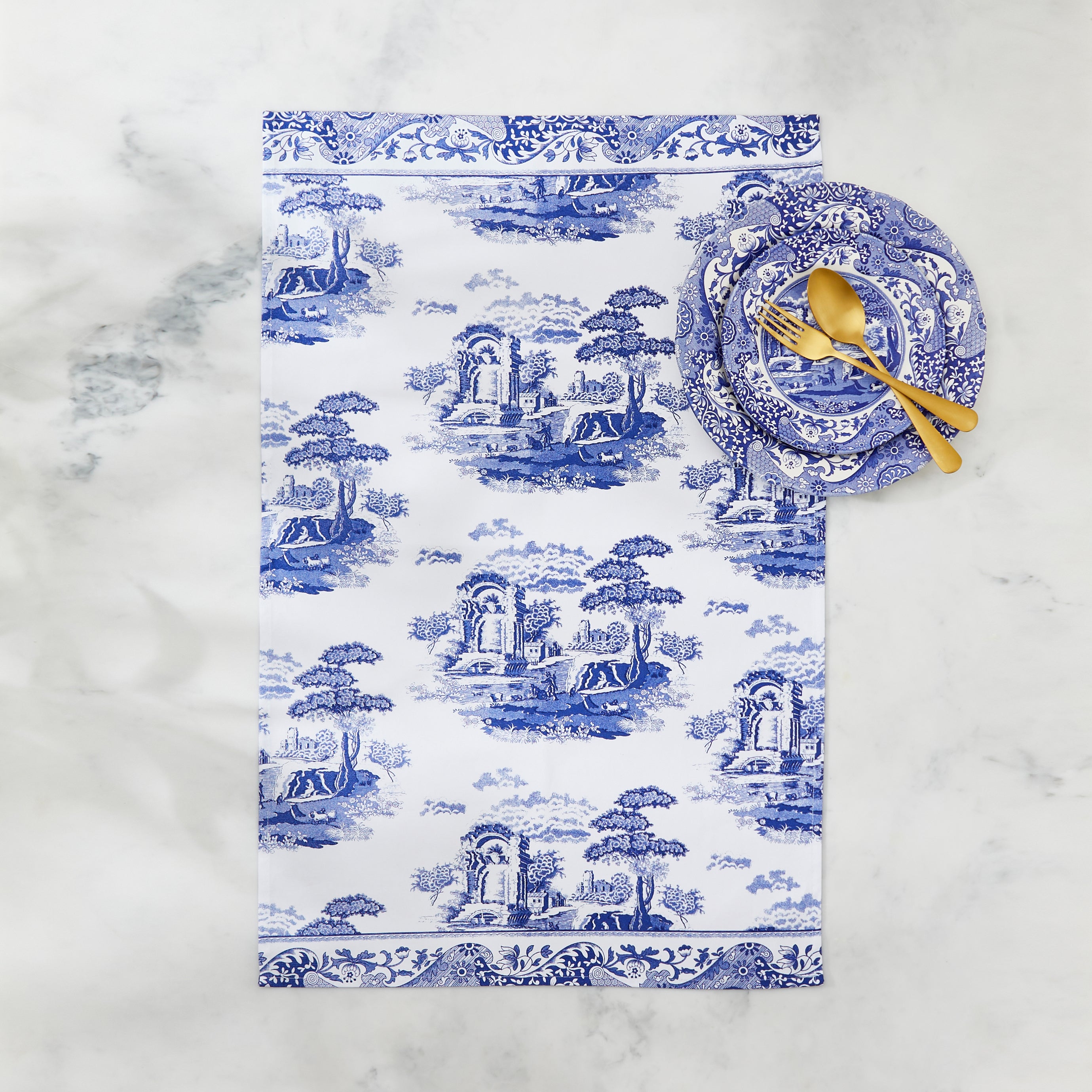 Blue Italian Tea Towel