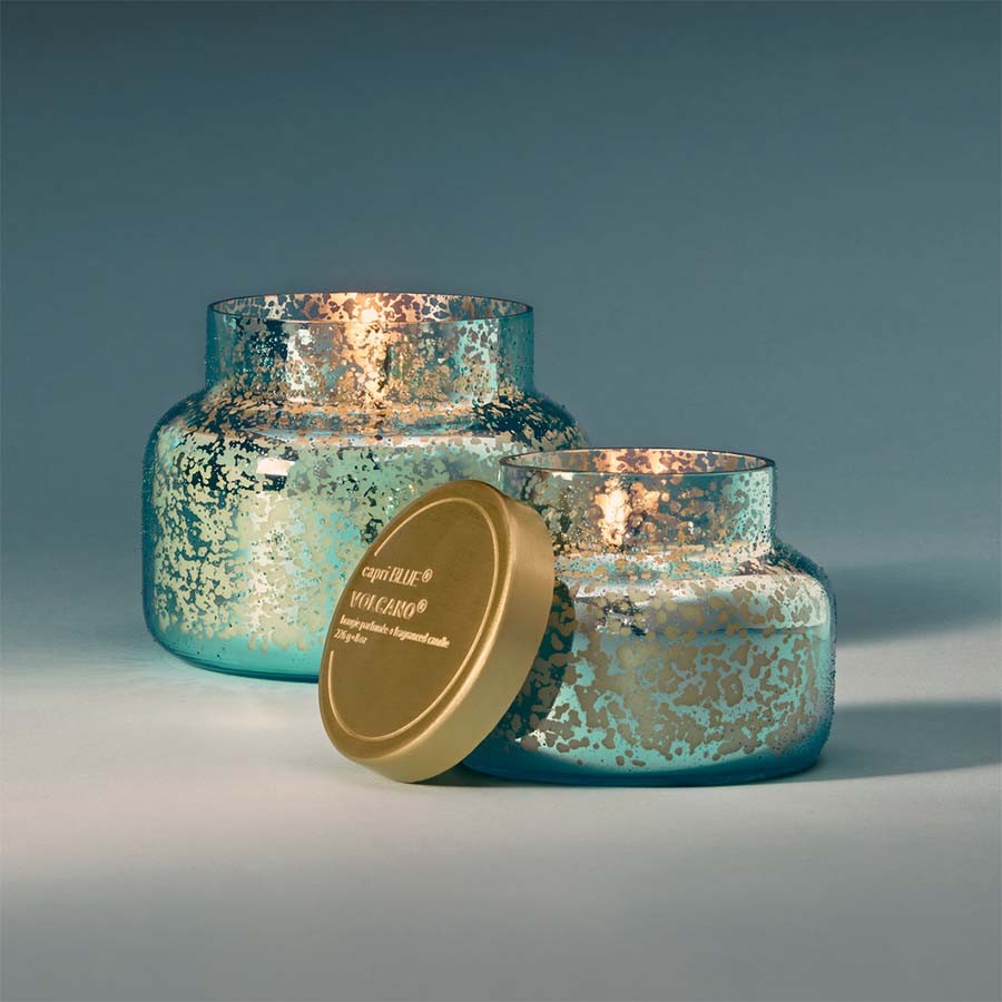 Volcano Aqua Opaline Petite Jar | Capri Blue