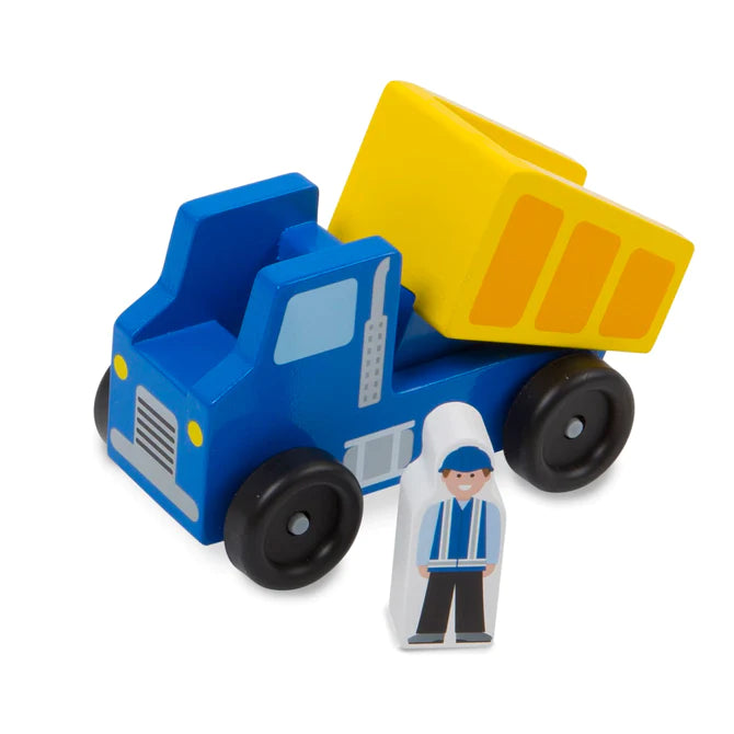 Classic Wooden Toy Construction Vehicle Set