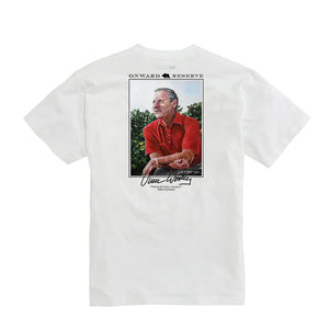 Vince Dooley Short Sleeve Tee in white