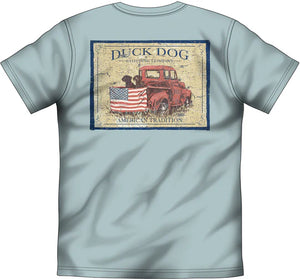 Duck Dog Short Sleeve Pocket T - Old Faithful - Eucalyptus