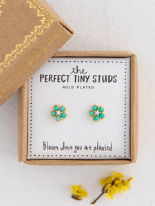 Perfect Tiny Stud Earrings - Daisies