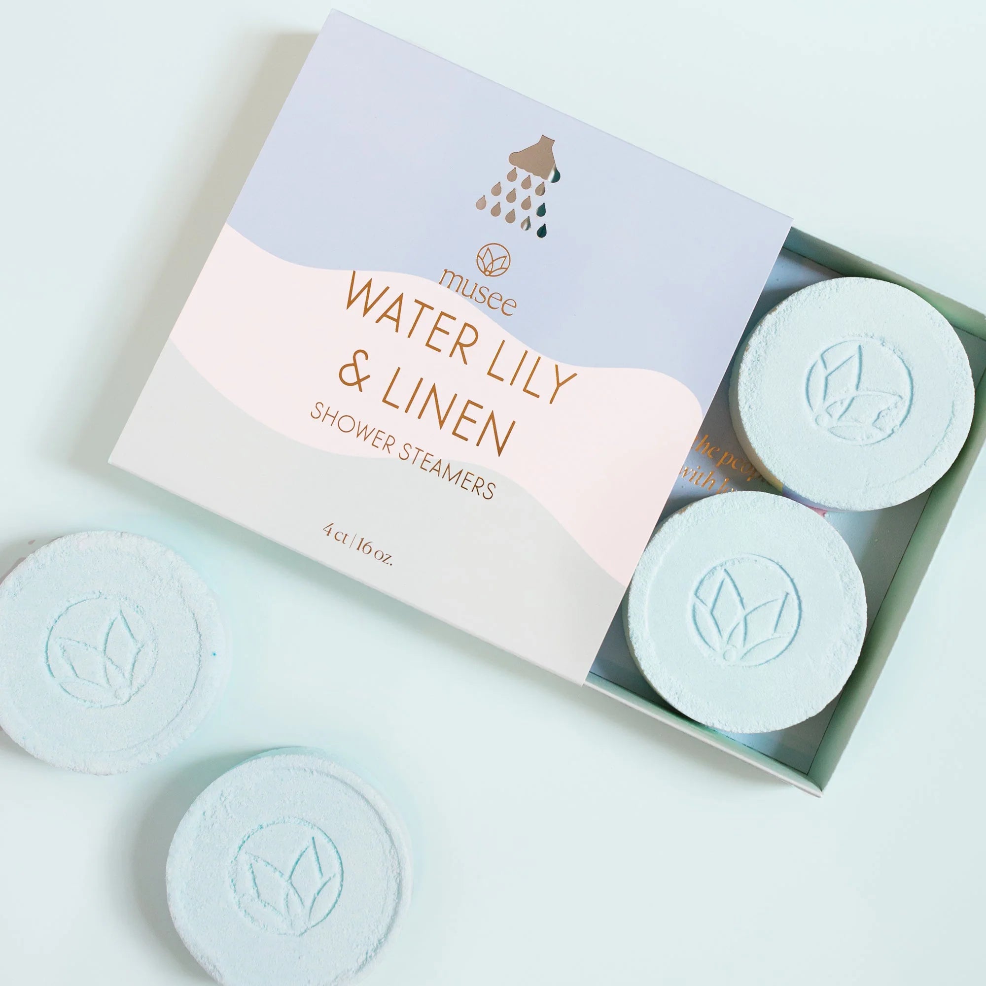 Water Lily & Linen Shower Steamers