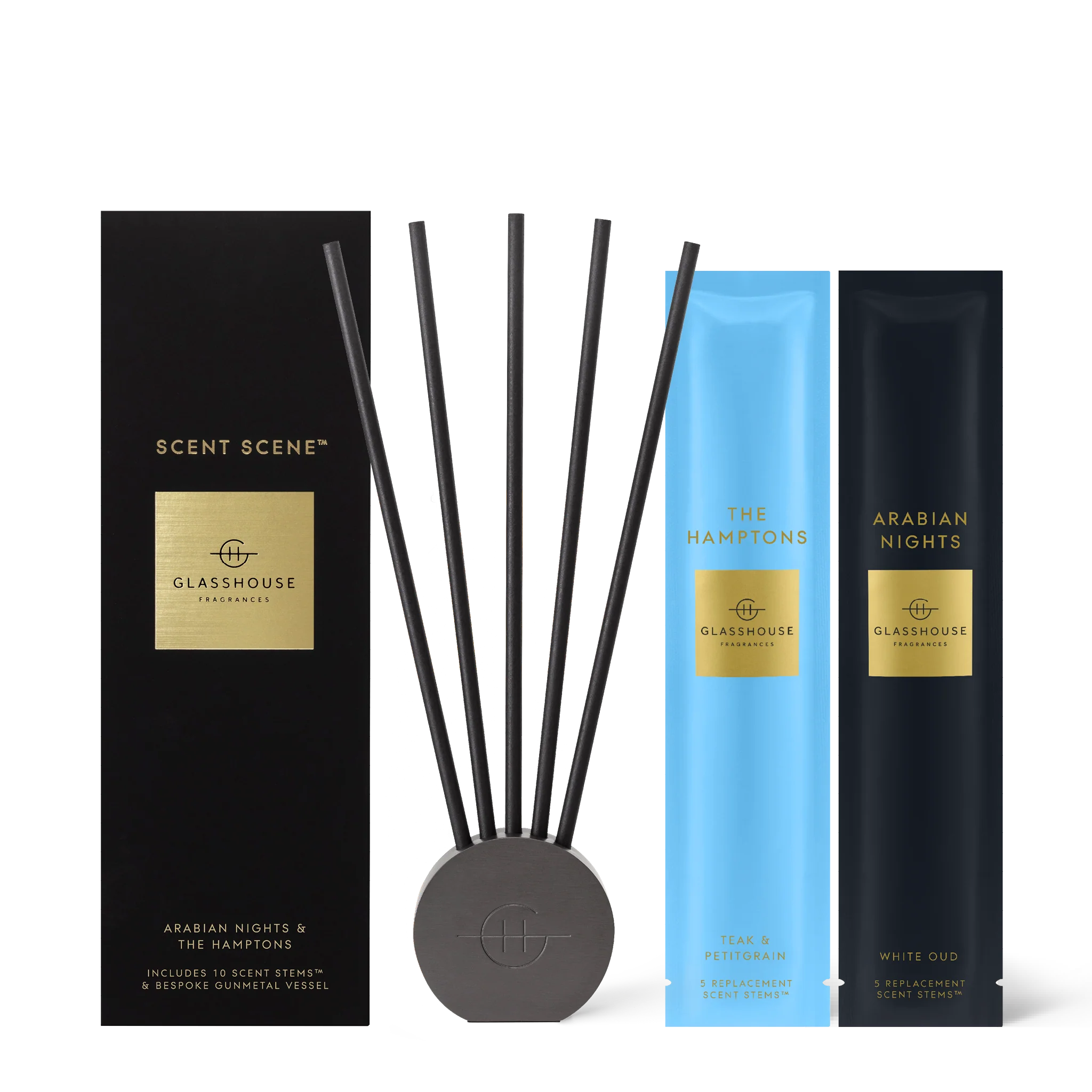 Scent Scene™ Duo | Arabian Knights & The Hamptons | Glasshouse