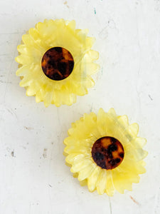 Hair Claw Clips, Set of 2 - Sunflower