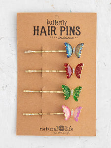 Bobby Pins, Set of 4 - Butterfly