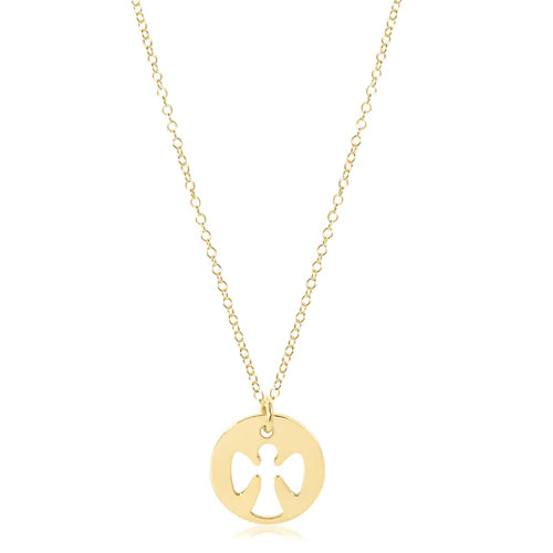 enewton 16" necklace gold - guardian angel charm