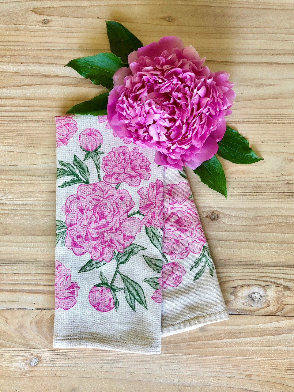 Peony Kitchen Towel