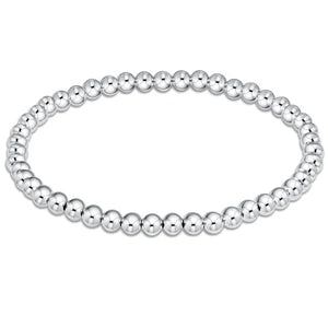 classic sterling 4mm bead bracelet