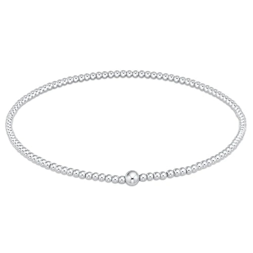 classic sterling 2mm bead bangle