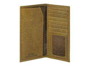 Lab Brown Leather Roper/Secretary Wallet