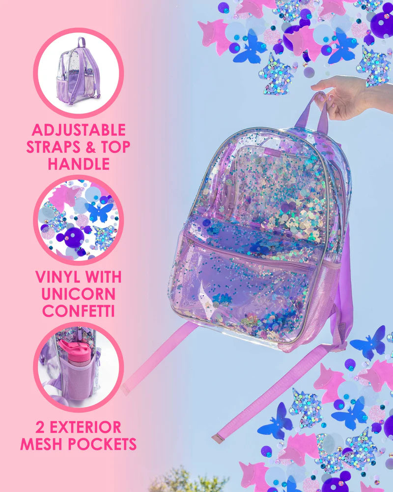 Party Like A Unicorn Confetti Backpack