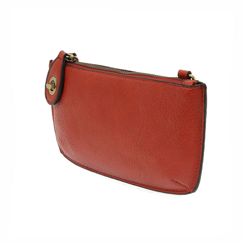 Cherry Red Mini Crossbody Wristlet Clutch