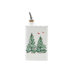 Vietri Lastra Holiday Olive Oil Can