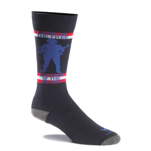 Land of The Free Socks in Navy