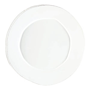 Vietri Lastra Round Platter - White