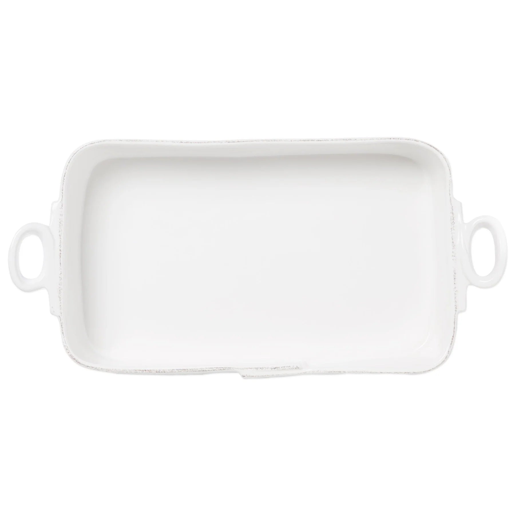 Vietri Lastra White Rectangular Baker