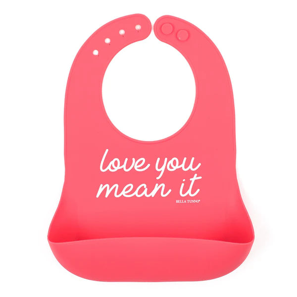 Love You Mean It Wonder Silicone Bib - Bella Tunno