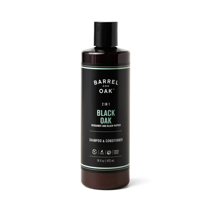 2-IN-1 Shampoo & Conditioner - Black Oak 16 Oz