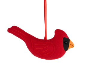 Stuffed Cardinal Ornament