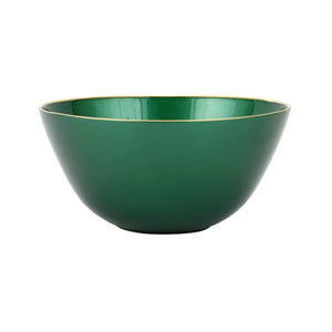 Vietri Metallic Glass Emerald Deep Bowl